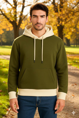 TQH Full Sleeve Color Block Men Sweatshirt