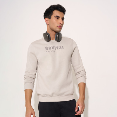 Peregrine by Pantaloons Full Sleeve Printed Men Sweatshirt
