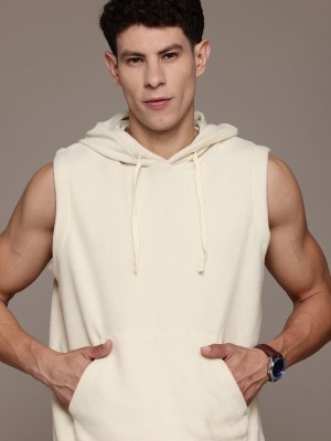 Roadster Sleeveless Solid Men Sweatshirt