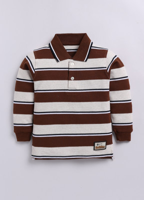 CUTOPIES Full Sleeve Striped Boys Sweatshirt