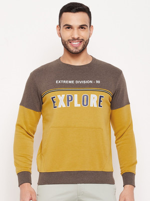 DUKE Full Sleeve Color Block Men Sweatshirt