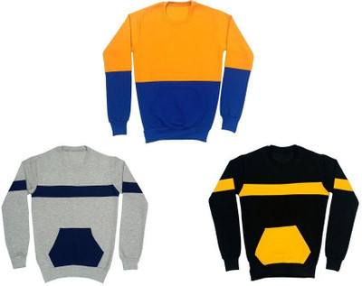 AE Trends Full Sleeve Color Block Boys Sweatshirt