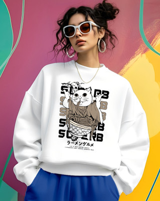 ENITOR Full Sleeve Printed Women Sweatshirt