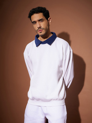 MASCLN SASSAFRAS Full Sleeve Solid Men Sweatshirt
