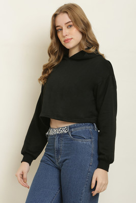 UNIVERSAL ACCESSE Full Sleeve Solid Women Sweatshirt