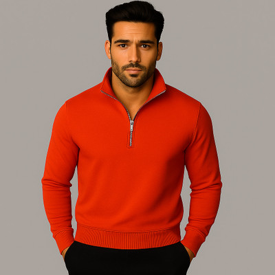 MACK JONNEY Full Sleeve Solid Men Sweatshirt