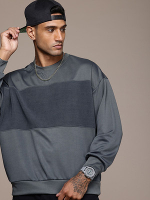 Roadster Full Sleeve Color Block Men Sweatshirt