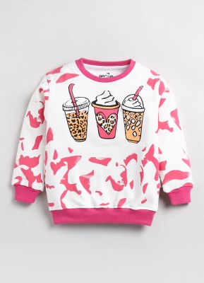 CUTOPIES Full Sleeve Graphic Print Girls Sweatshirt