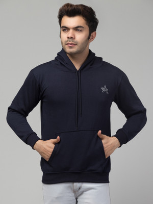 CKARFE Full Sleeve Solid, Self Design Men Sweatshirt
