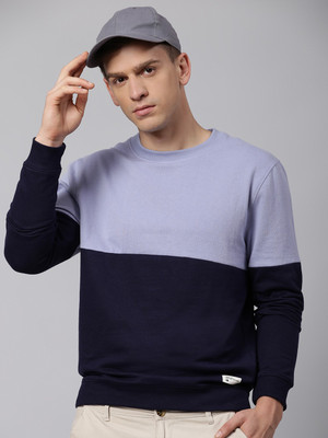 Dennis Lingo Full Sleeve Color Block Men Sweatshirt