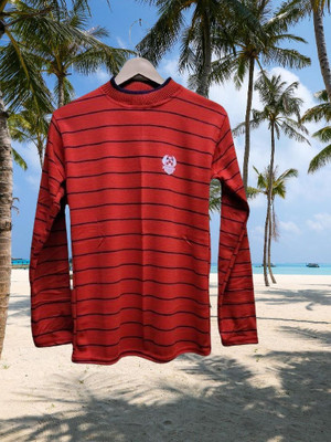 Ayansh Trending Full Sleeve Striped Men Sweatshirt