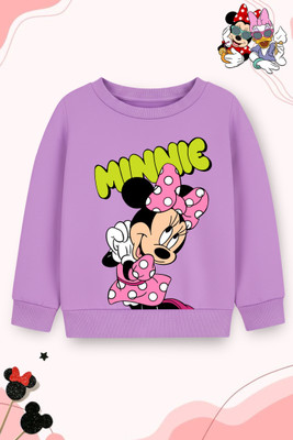 DISNEY BY MISS & CHIEF Full Sleeve Graphic Print Girls Sweatshirt