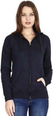 Purser Full Sleeve Solid Women Sweatshirt