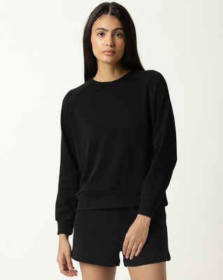 PickPok Full Sleeve Solid Women Sweatshirt