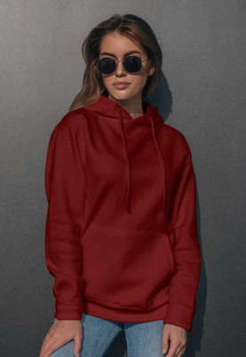 Pwexz Full Sleeve Solid, Printed Women Sweatshirt