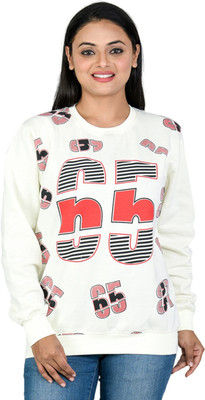 SHAUN Full Sleeve Printed Women Sweatshirt