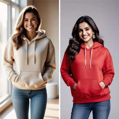 HouseOfCommon Full Sleeve Solid Women Sweatshirt