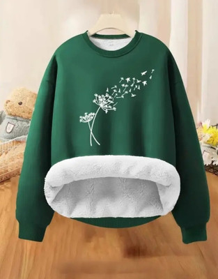 Povaxpo Full Sleeve Printed Women Sweatshirt