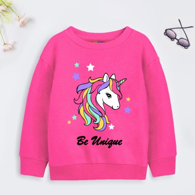 Trampoline Full Sleeve Graphic Print Girls Sweatshirt