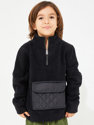Cherry Crumble by Nitt Hyman Full Sleeve Color Block Boys Sweatshirt