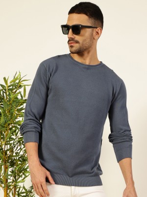 THOMAS SCOTT Full Sleeve Solid Men Sweatshirt