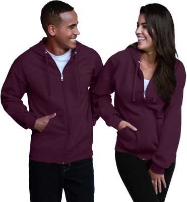 Tdoc Full Sleeve Solid Couple Sweatshirt