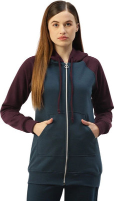 BRINNS Full Sleeve Color Block Women Sweatshirt