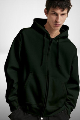 COZYCOVE Full Sleeve Solid Men Sweatshirt