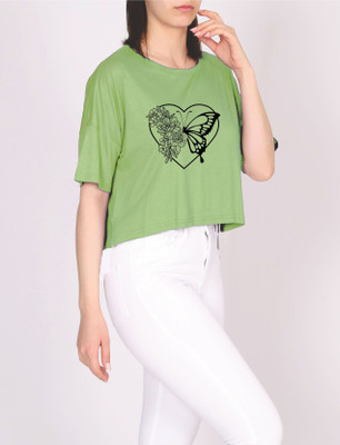 AVSENTERPRISE FASHION Short Sleeve Solid Women Sweatshirt
