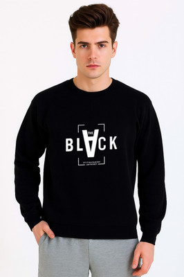 ONNEXO Full Sleeve Solid, Printed, Self Design, Graphic Print, Geometric Print Men Sweatshirt