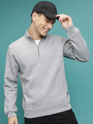 HIGHLANDER Full Sleeve Solid Men Sweatshirt