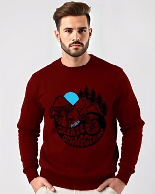 AOOSH Full Sleeve Printed Men Sweatshirt