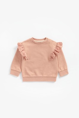 Mothercare Full Sleeve Solid Baby Girls Sweatshirt