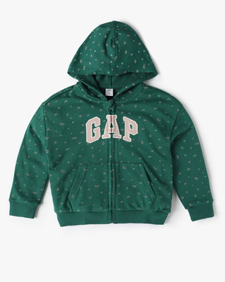 GAP Full Sleeve Floral Print Baby Girls Sweatshirt