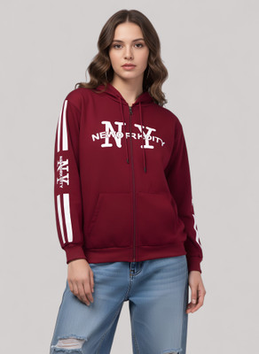 Elvia Full Sleeve Printed Women Sweatshirt