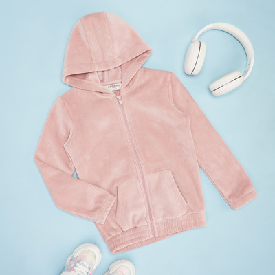 Pantaloons Junior Full Sleeve Solid Girls Sweatshirt