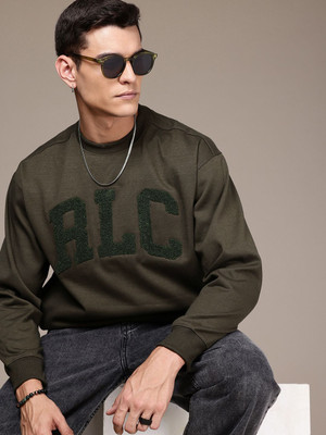 Roadster Full Sleeve Embroidered Men Sweatshirt