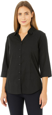 Icw Women Solid Formal Purple Shirt