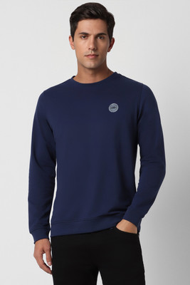 PETER ENGLAND Full Sleeve Solid Men Sweatshirt