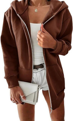 Artivri Full Sleeve Solid Women Sweatshirt