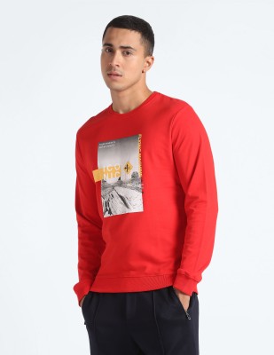 FLYING MACHINE Full Sleeve Graphic Print Men Sweatshirt