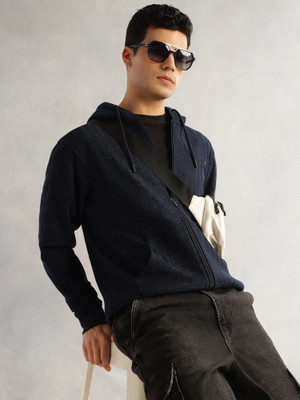 THOMAS SCOTT Full Sleeve Self Design Men Sweatshirt