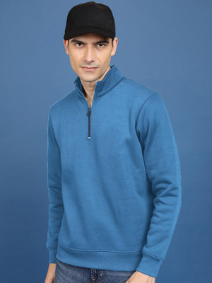 Datalact Full Sleeve Solid Men Sweatshirt