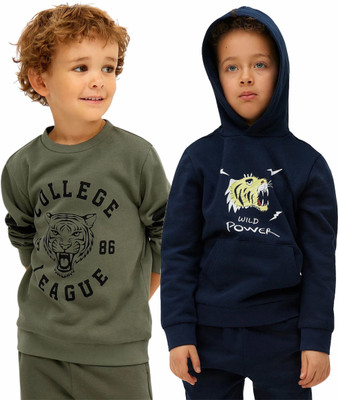 KEESOR Full Sleeve Printed Boys Sweatshirt