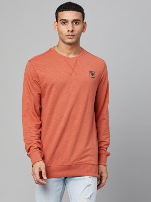 Club York Full Sleeve Solid Men Sweatshirt