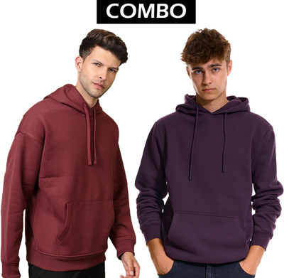 R Heaven Fashions Full Sleeve Solid Men Sweatshirt