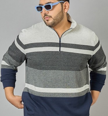 Austivo Full Sleeve Striped Men Sweatshirt