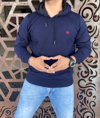 We Perfect Full Sleeve Solid Men Sweatshirt