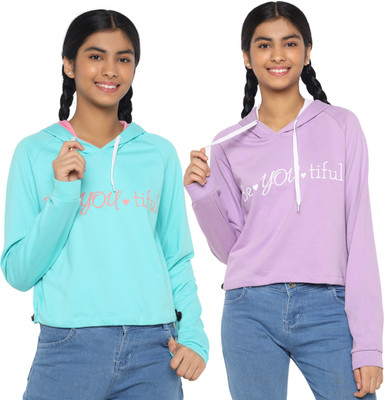 TotzTouch Full Sleeve Solid Girls Sweatshirt