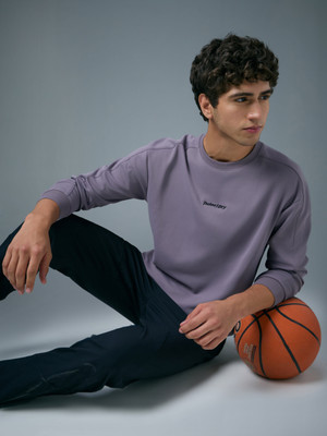 TECHNOSPORT Full Sleeve Solid Men Sweatshirt